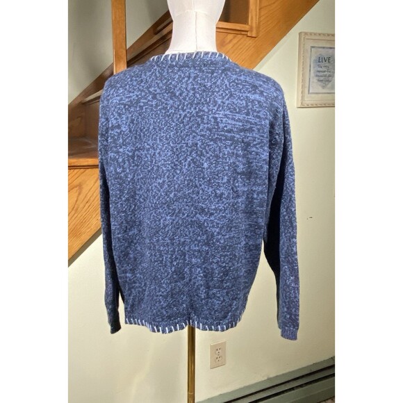 Heirloom Collectibles Sz L Vtg 90s Christmas Holiday Knit Zip Cardigan Sweater - Picture 8 of 16